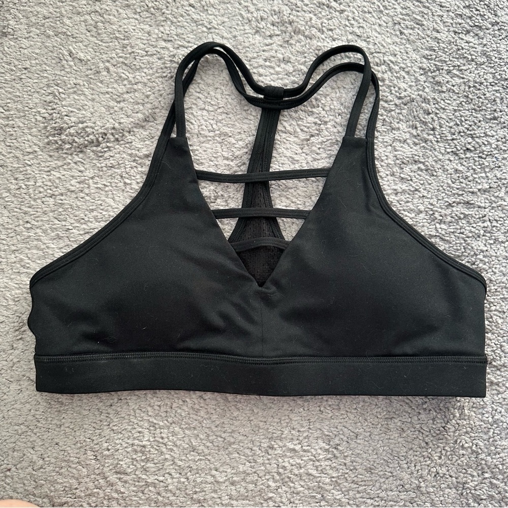 Zyia Black Strappy Sports Bra